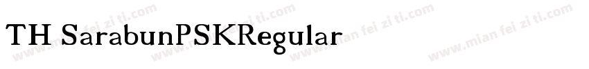 TH SarabunPSK-Regular字体转换